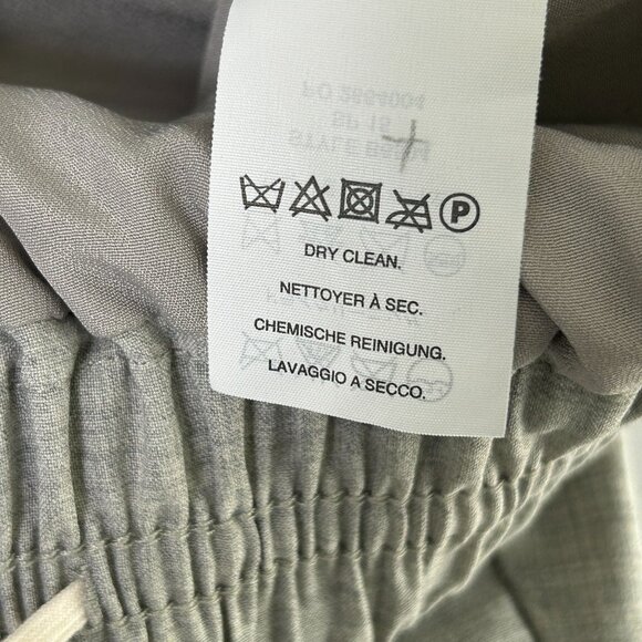 J Crew Harlow Pull On Pants Womens 8 Gray Wool Blend Lined Elastic Waist B5604 - Picture 10 of 16